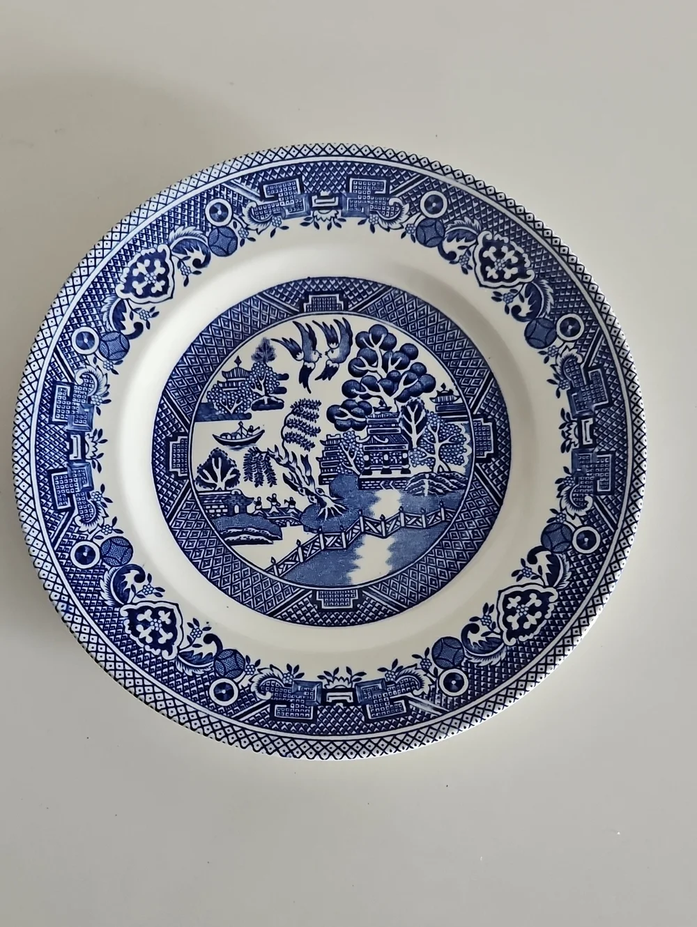 Vintage Myott Old Willow Saucer